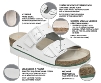 WHITE HORSE HEEL SLIPPER