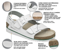 WHITE HORSE HEEL SANDAL